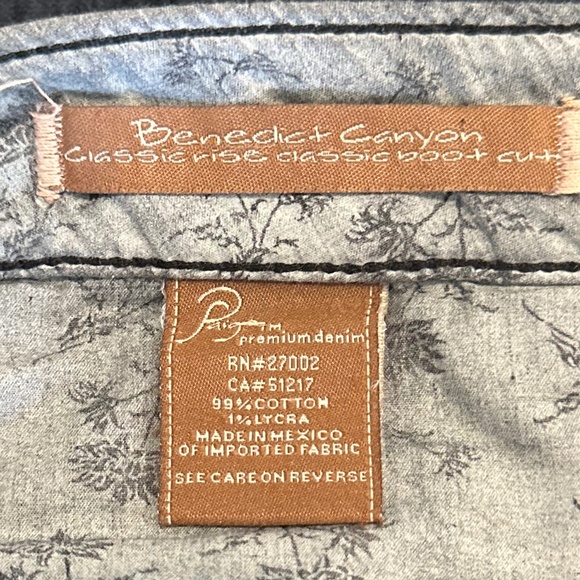 Paige Premium Denim Black Benedict Canyon Classic Rise Bootcut Cords - Size 29 - Picture 9 of 11